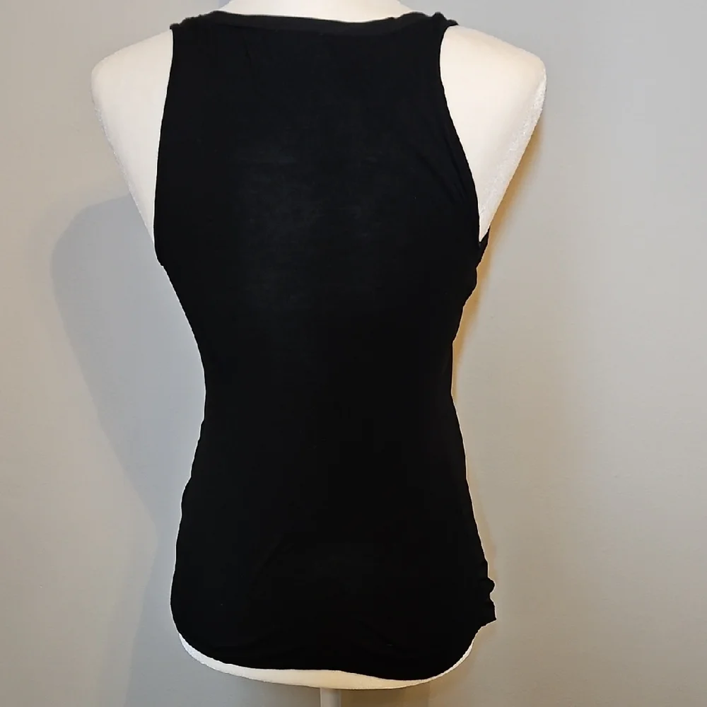 Express Black Sequin Embellished Tank Top XS